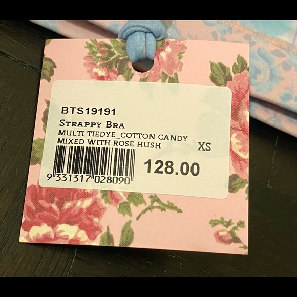 NWT LOVESHACKFANCY X BANDIER Sports Bra Top XS - Picture 7 of 7